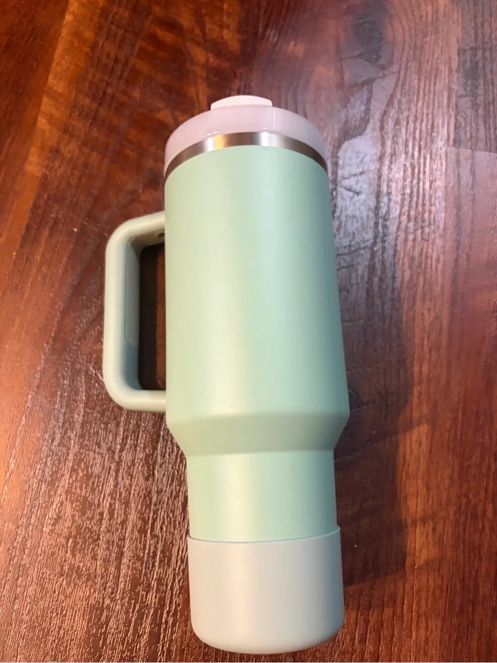 Stanley Mint Green Travel Tumbler with Handle and Straw - Picture 7 of 7